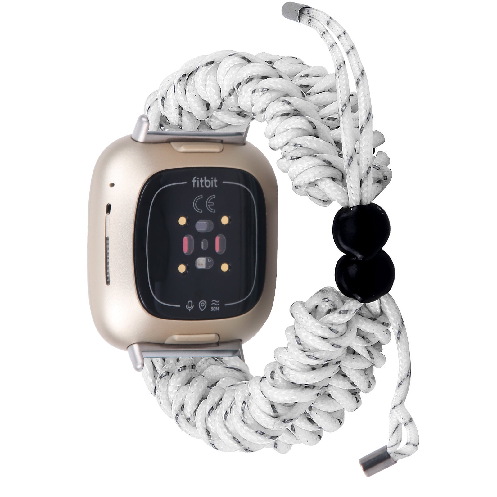 For Fitbit Versa 4 Sense 2 Smart Watch Band Adjustable Braided Wrist Strap For Fitbit Versa 4 Sense 2 Smart Watch Band Adjustable Braided Wrist Strap